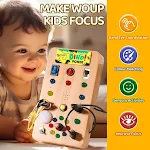 Luminária Montessori com suporte educativo, brinquedos luminosos para educação infantil. Estimula o aprendizado e o desenvolvimento das crianças — foto 1