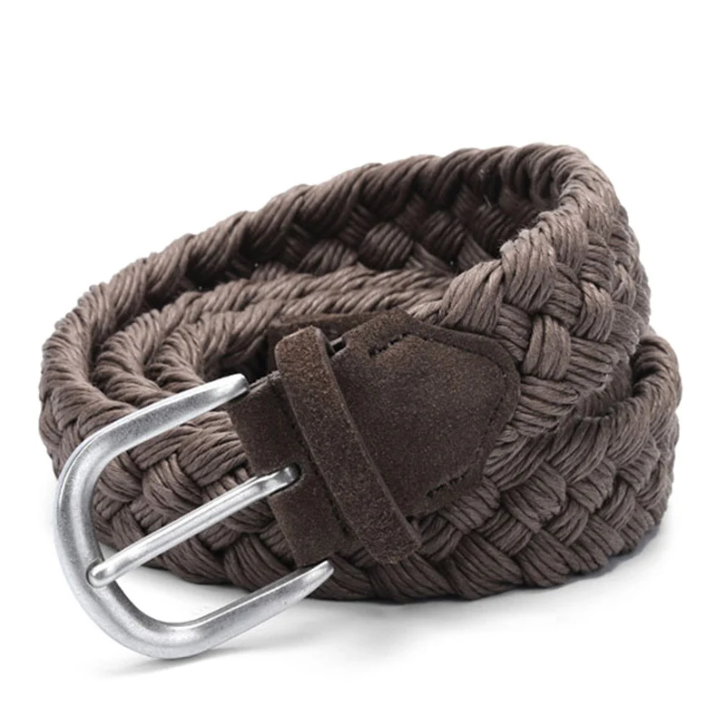 Title 11, Suede Woven Belt 6 Colors Neutral Wax Rope Cott...