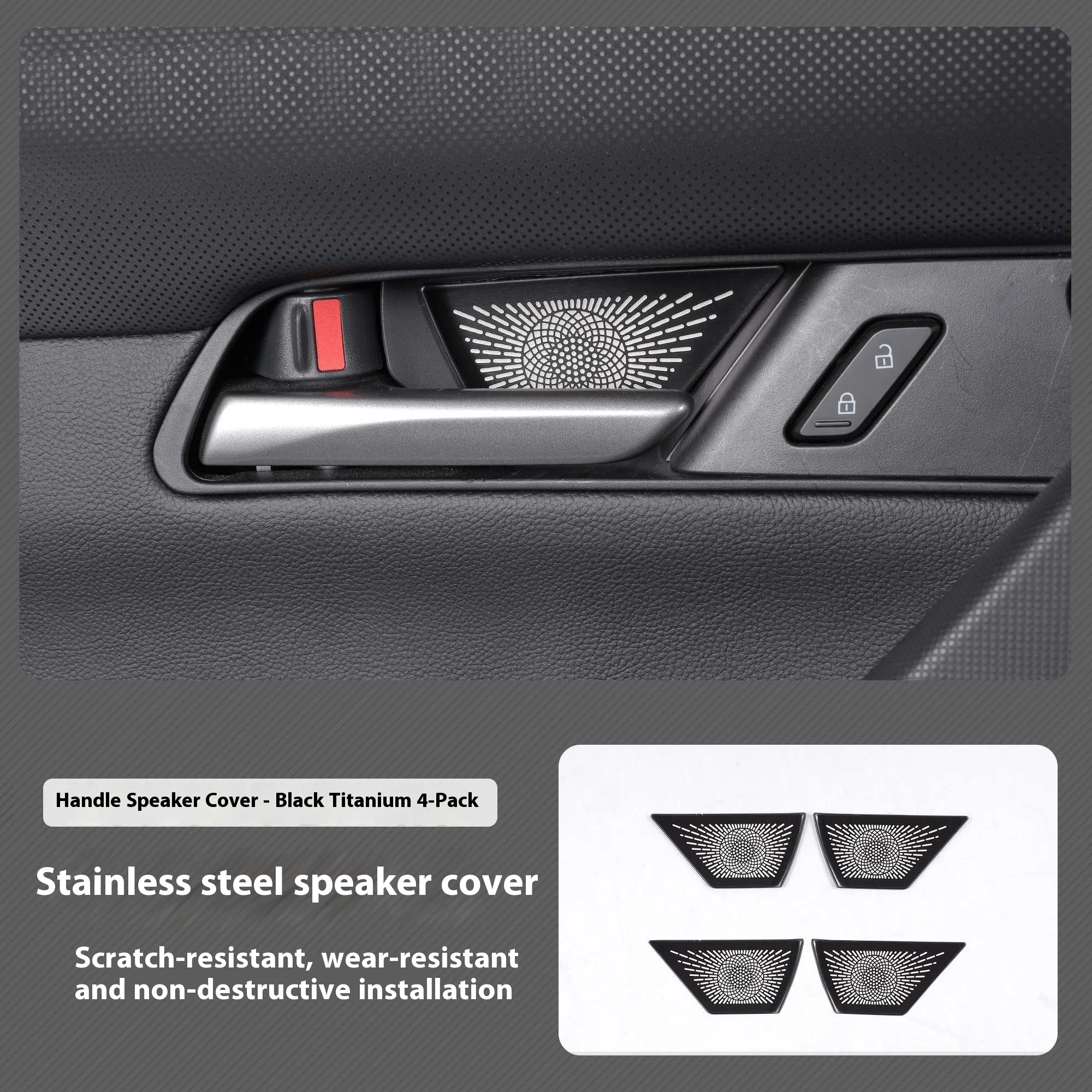 Capa de buzina de aço inoxidável para Mazda CX50. Protege e aprimora a buzina do seu veículo. Fácil instalação e durabilidade garantida. — foto 1
