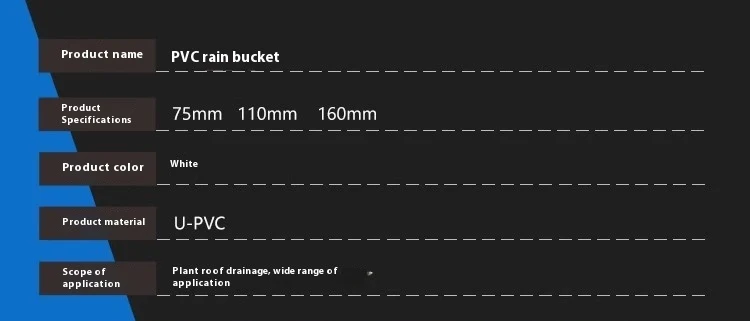Title 12, PVC Water Bucket Drain Pipe for Rain Colonies, ...