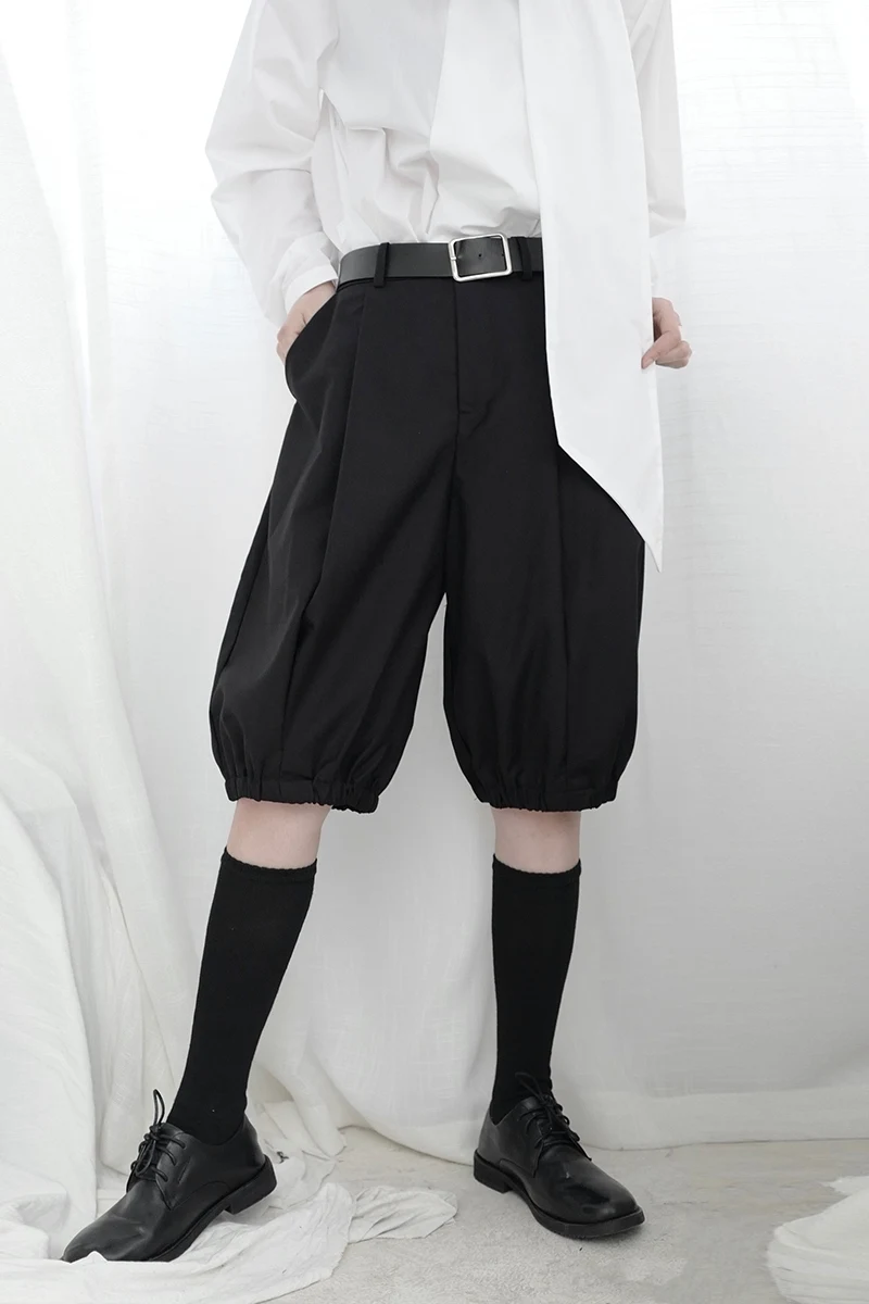 Title 3, Dark Niche Shorts With Elasticated Feet, Offeri...