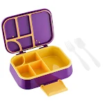 Student fruit salad compartment sandwich lunch box, perfect for school lunches, keeps food fresh, practical design. — photo 3