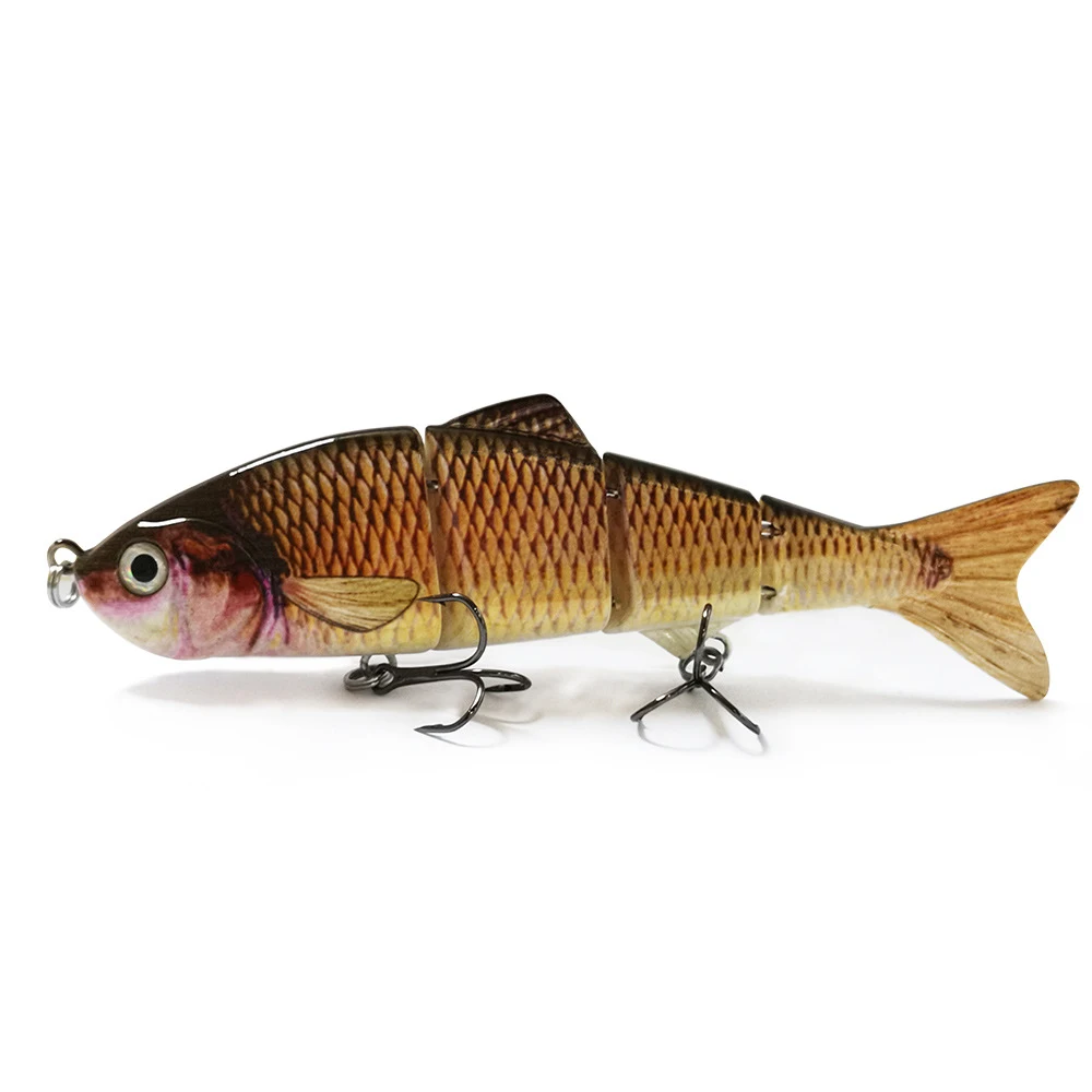 Isca de pesca Luya multi-seções Movimento realista que atrai peixes predadores. Fácil de usar e altamente eficaz para uma pescaria de sucesso. — foto 8