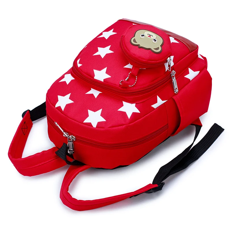 Zaino asilo nido piccolo con orsetto, a doppia spalla, perfetto per bambini. Comodo e sicuro per trasportare i loro oggetti. — foto 6