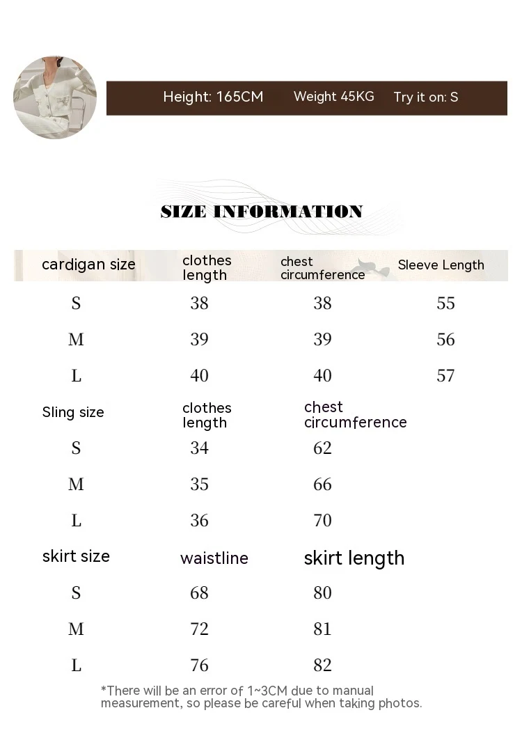 Title 1, French Lightly Mature Temperament Skirt and Kni...