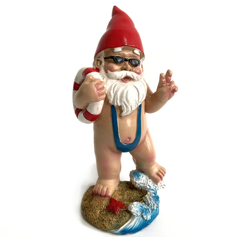 Title 5, Resin Statue Ornament Decoration Swimsuit Dwarf...