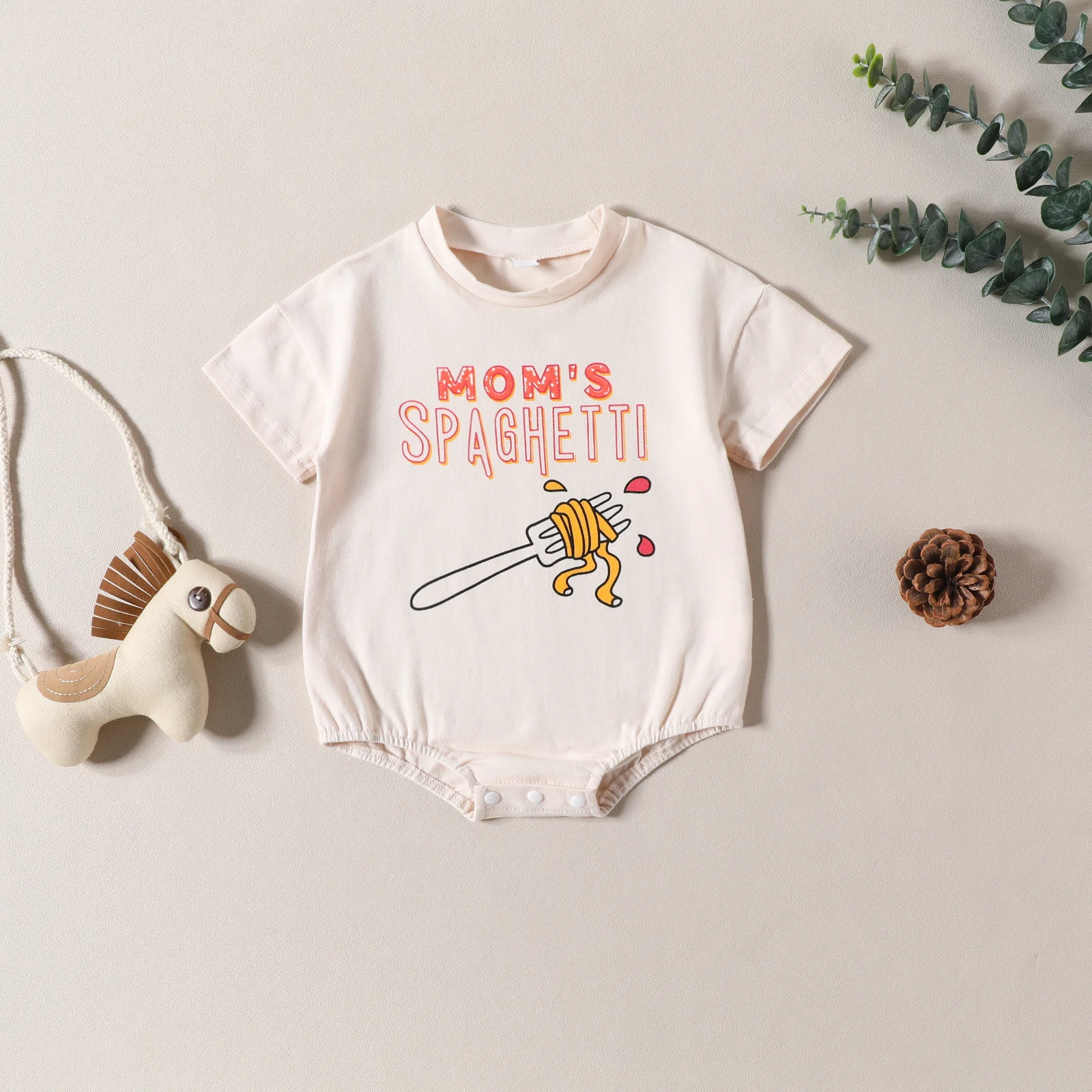 Macacão Infantil com Estampa de Desenho Animado e Letras Confortável e Divertido Ideal para Bebês e Crianças Pequenas Perfeito para Brincar e Explorar — foto 9