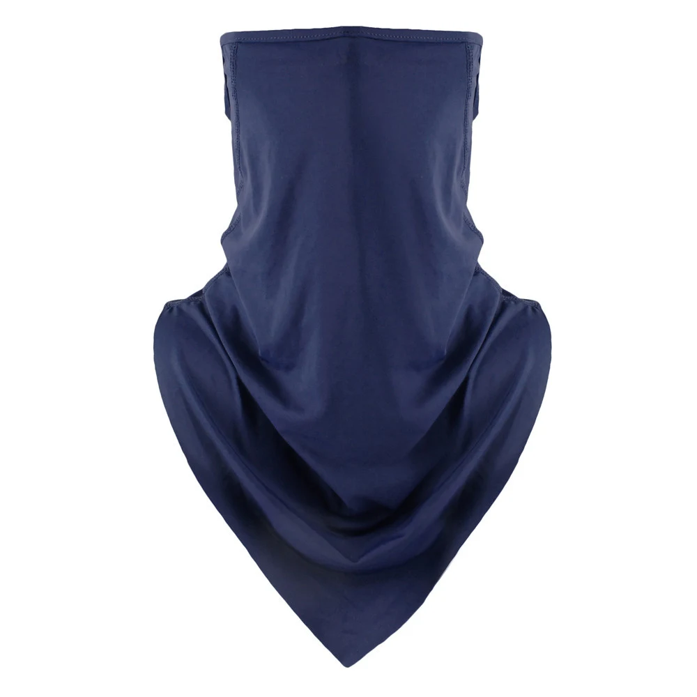 Lenço triangular de seda gelada para proteção solar no verão, com design para pesca, cobrindo rosto e orelhas, perfeito para atividades ao ar livre. — foto 5