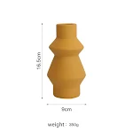 Jarrón Cerámico Morandi Color Decoración Elegane para el Hogar Diseño Moderno Perfecto para Flores o Como Centro de Mesa Atractivo y Sofisticado — foto 4