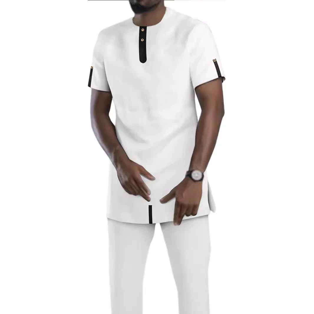 Terno Casual Branco de Duas Peças Estilo Despojado e Sofisticado Ideal para Diversas Ocasiões Conforto e Elegância em um Só Look — foto 1