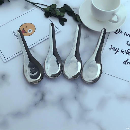 Title 2, Stainless Steel Big Flat Spoon Special for easy...