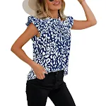 Camicia da donna con stampa leopardata nera, elegante e versatile, perfetta per ogni occasione, comoda da indossare e dona un tocco di stile unico. — foto 3
