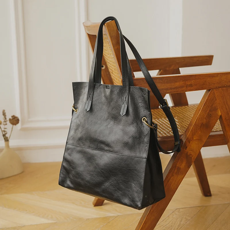 Women's fashionable large-capacity retro handbag, a stylish and spacious bag perfect for everyday use, combining vintage — photo 6