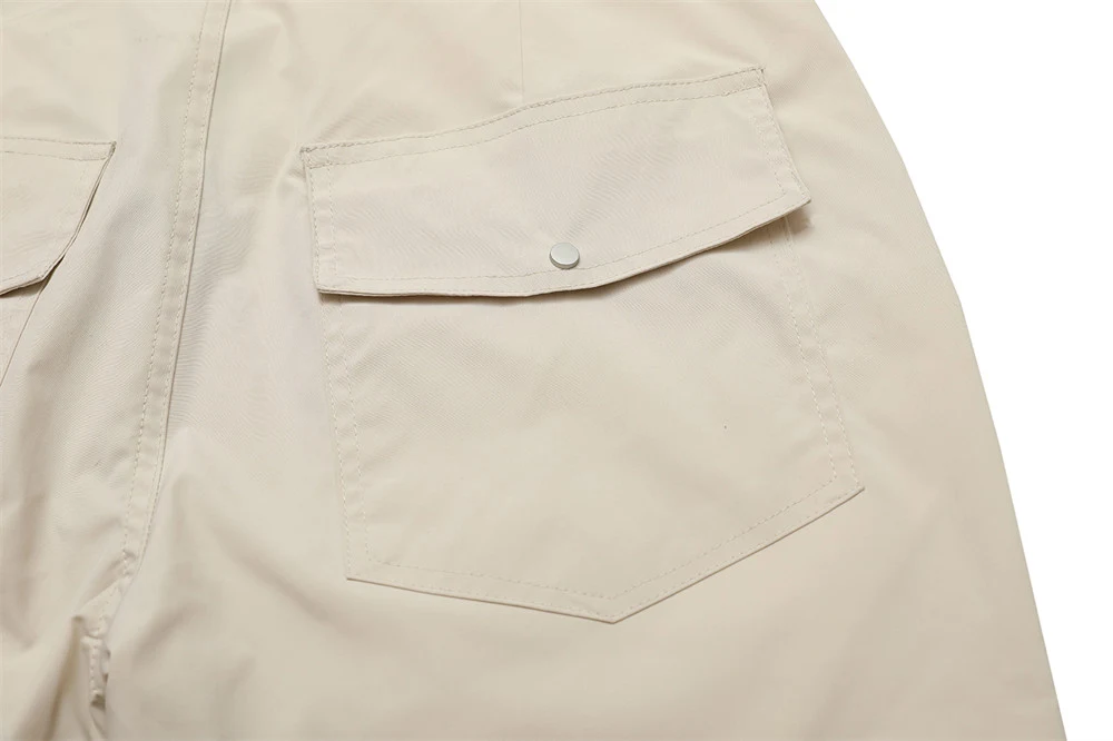 Title 4, Mens Loose Breasted Solid Color Straight Casua...