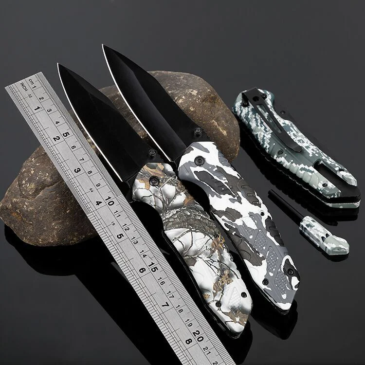 Title 6, Portable Flint High Hardness Folding Knife Outd...