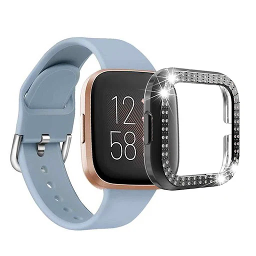 Title 2, Diamond frame watch cover for Fitbit Versa 2, P...
