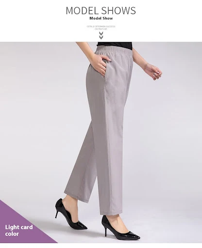 Title 8, Pantalones Cropped Finos de Verano para Mujer, ...