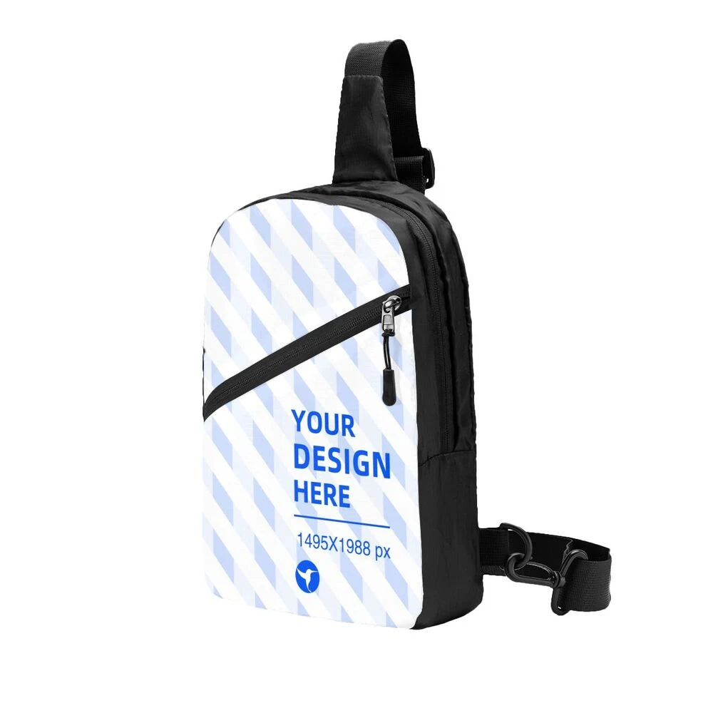 Bolsa de peito esportiva crossbody dobrável e leve para armazenamento portátil. Perfeita para esportes e uso diário! — foto 6