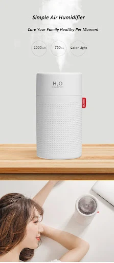 Title 1, USB Rechargeable Wireless Ultrasonic Aromathera...