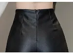 Women's High Waist PU Leather Shorts, Outer Wear Slimming Design, Perfect for a Stylish and Comfortable Look, Enhancing — photo 3