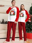 Cartoon Plaid Printed Long Sleeve Holiday Suit for Festive Occasions Offers Comfort and a Fun, Playful Look, Perfect for — photo 9