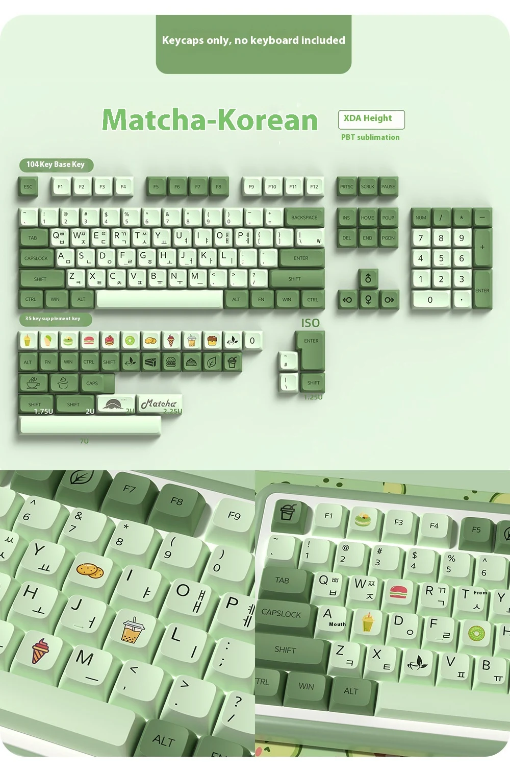 Title 27, PBT Sublimation Mechanical Keyboard Keycaps for...