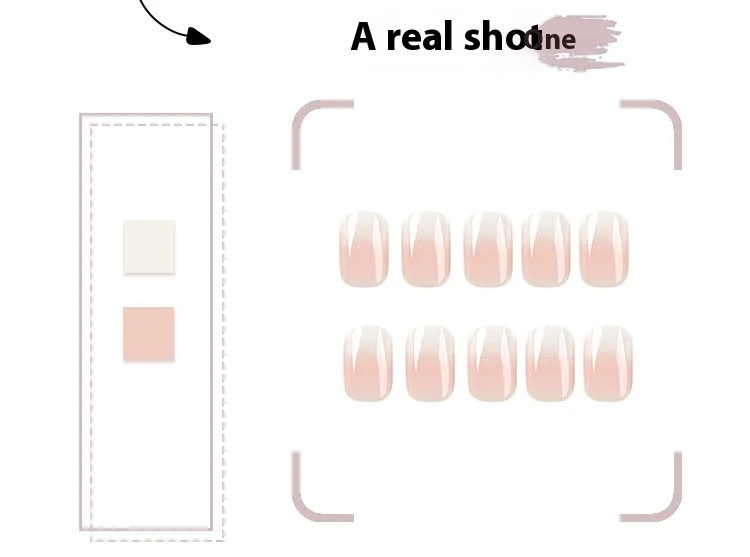 Patch de unhas curtos, produto finalizado. Unhas perfeitas em minutos, sem precisar pintar. Aplicação fácil, durabilidade e resultado impecável. — foto 2