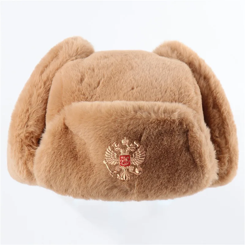 Title 13, Mens And Womens Rabbit Fur Outdoor Hat Ear Pr...