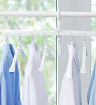 Retractable Clothes Hanger Folding Multifunctional Non-slip Storage Rack Clothing Rod Wardrobe Space Saver Laundry Shelf — photo 4