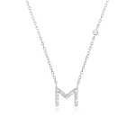 Colar de letras A-Z com 26 letras douradas de luxo com pingente CZ para mulheres, um lindo colar com iniciais e nome ideal para festas da moda. — foto 10