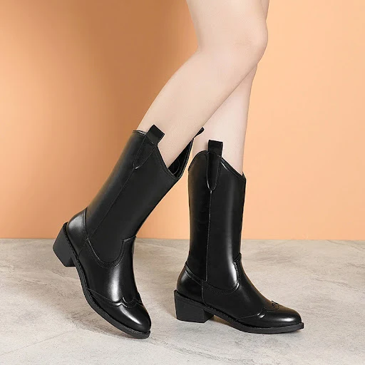 Title 2, New Autumn Fashion Mid-calf Boots for Women, Po...