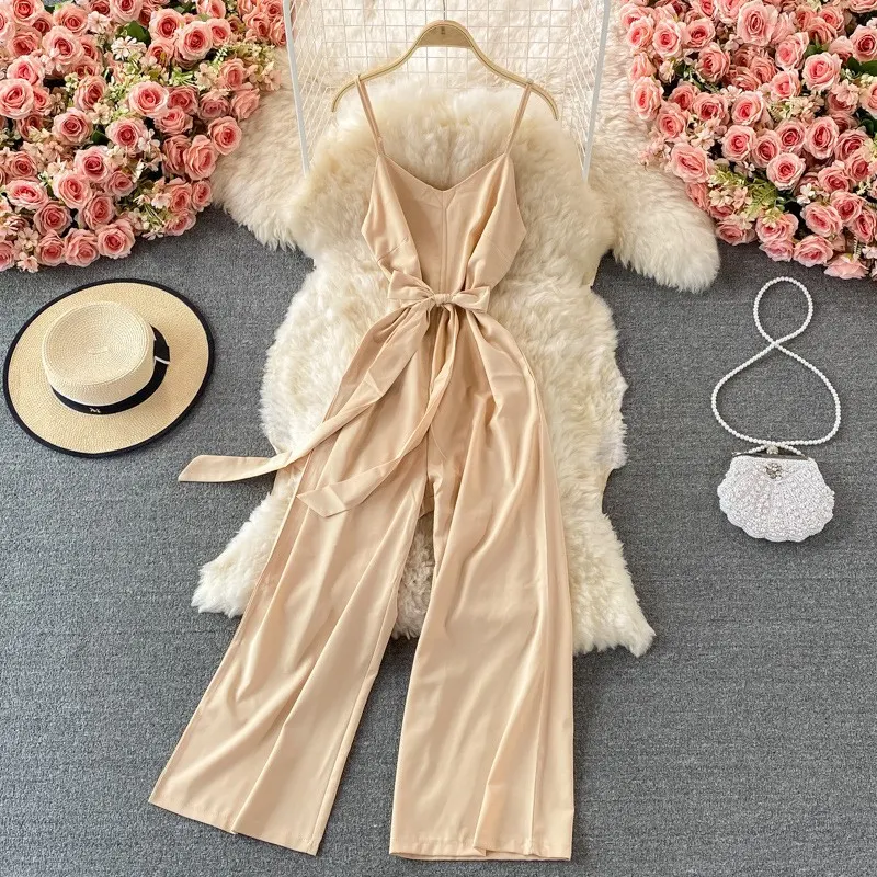 Title 4, Womens Fashion Casual Solid Color Suspender Ju...