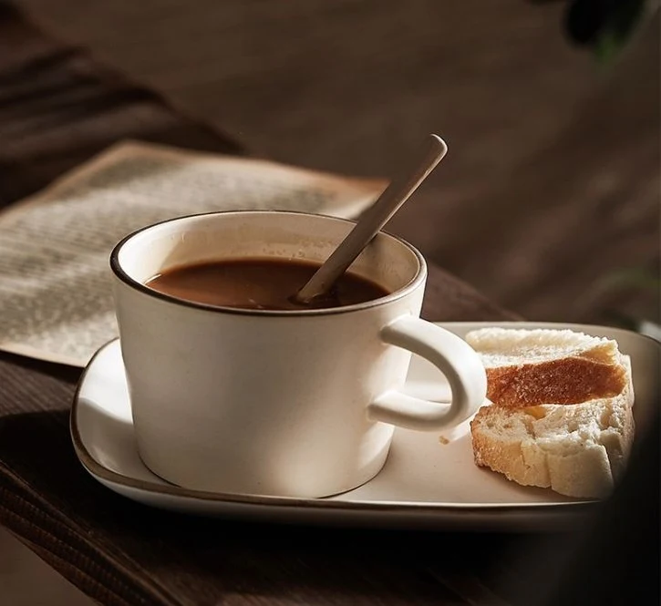 Bangurayaki Ceramic Coffee Cup Breakfast Cup Mi perfect for your morning coffee, tea or milk. A stylish and durable cup — photo 3