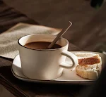 Bangurayaki Ceramic Coffee Cup Breakfast Cup Mi perfect for your morning coffee, tea or milk. A stylish and durable cup — photo 3