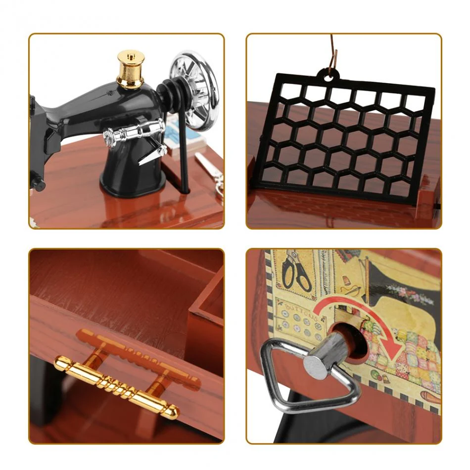 Title 4, Mini retro sewing machine music box Enjoy nosta...