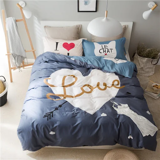 Title 24, Cotton cartoon bedding set, soft and breathable...