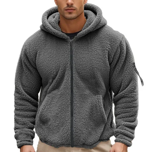 Title 32, Jaqueta com capuz e zíper Bejirog masculina ame...