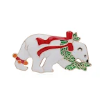 Corsage Árvore de Natal e Halloween com boneco de neve, liga, gotejamento, acessório de fantasia. Um toque festivo e único. — foto 13