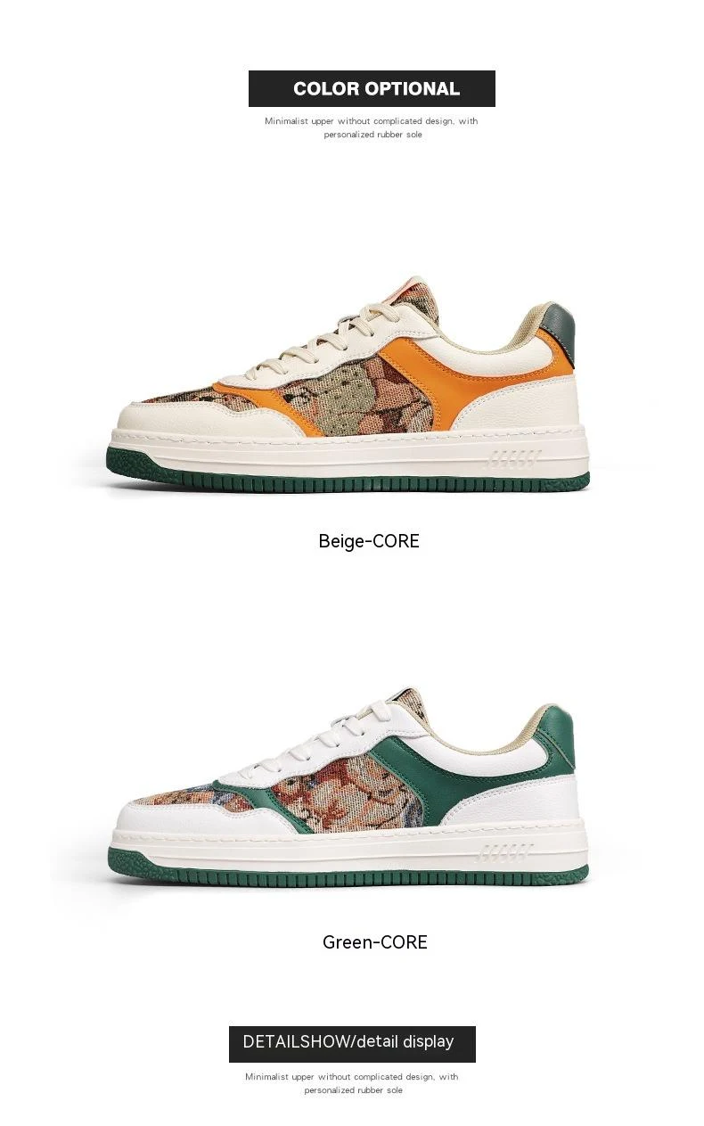 Męskie buty sportowe casual, niski profil, oddychające, wszechstronne, design niszowy, idealne na co dzień i do aktywności. — zdjęcie 2