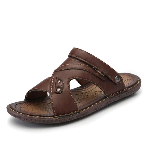 Title 3, Mens Beach Leather Sandals Half Towel for ulti...