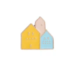 Broche Criativo Casa Pequena Pin de Colarinho Decoração Charmosa para Roupas Acessório de Moda Presente Sofisticado e Único — foto 1
