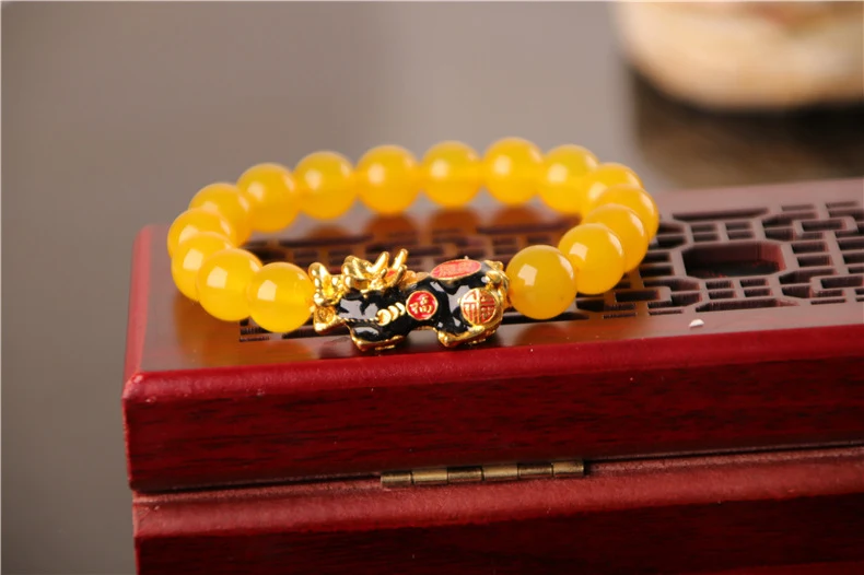 Title 3, Pulseira Pixiu banhada a ouro 3D