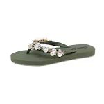 Pearl Crown Rhinestone Flip-flops, perfect for a stylish and comfortable summer look. Sparkle with every step in these b — photo 5