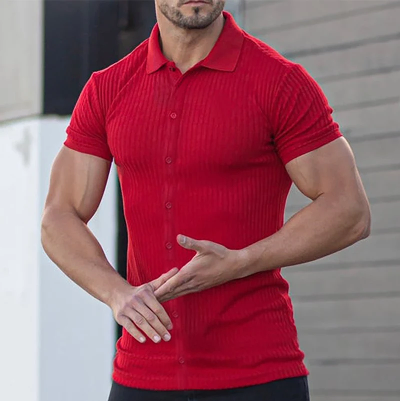 Heren zomer sport fitness casual shirt met korte mouwen, ademend en comfortabel, ideaal voor training of vrije tijd, perfect voor warme dagen. — foto 1