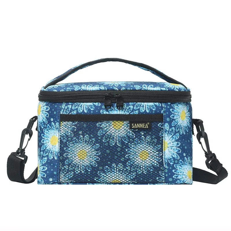 Oxford doek draagbare geïsoleerde lunchtas. Houdt maaltijden vers, ideaal voor werk, school, picknicks en reizen. Compact en duurzaam. — foto 5