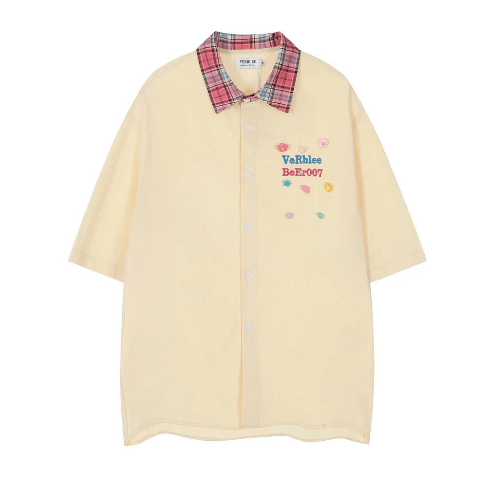 Title 7, Camisa de hombre de manga corta con solapas de ...