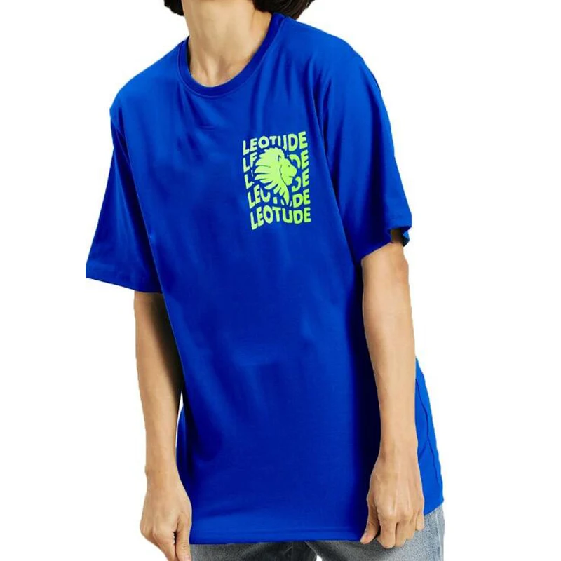 Casual T-shirt met ronde hals en korte mouwen met Europese en Amerikaanse digitale print — foto 9