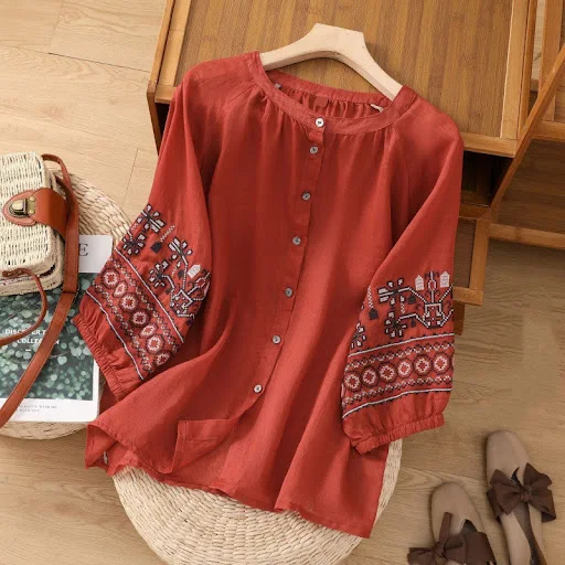 Title 5, Womens Fashion Retro Machine Embroidery Lanter...
