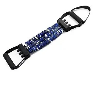 Aparelho de exercícios com faixa de tensão elástica para uso doméstico. Fortalece músculos e melhora flexibilidade. — foto 4