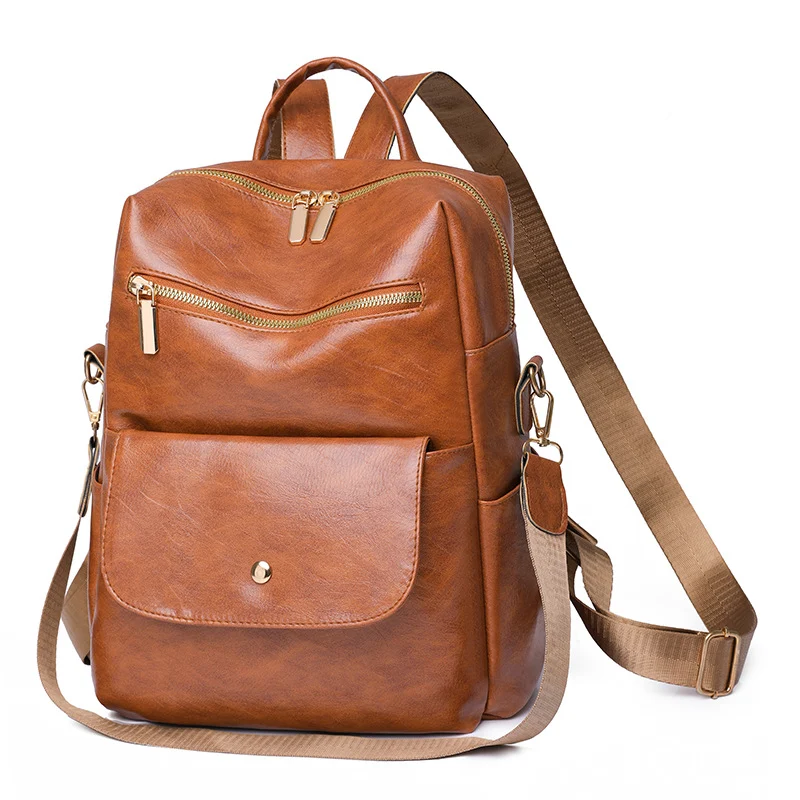 Mochila Feminina Retro Fashion Casual Multifuncional para Viagens e Uso Diário Design Versátil e Espaçoso Perfeita para Diversas Ocasiões — foto 1